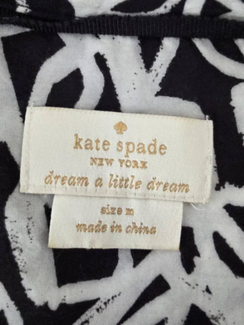 Kate Spade New York Glasses Print Long Sleeve Sleepshirt Dress M Button Front